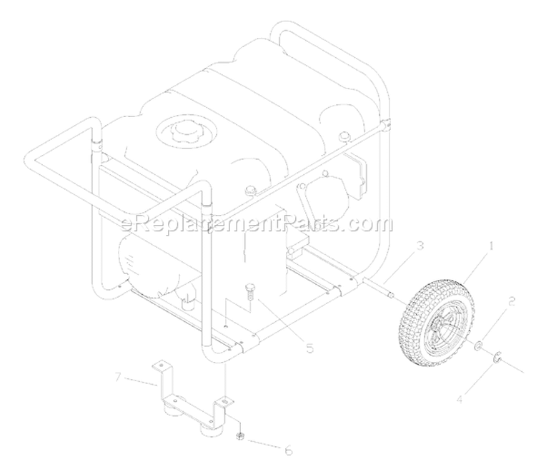 Page D Diagram and Parts List for 030432-0  Briggs and Stratton Generator